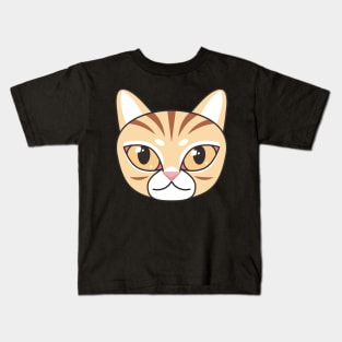 Cute and Adorable Cat/Kitten Face Kids T-Shirt